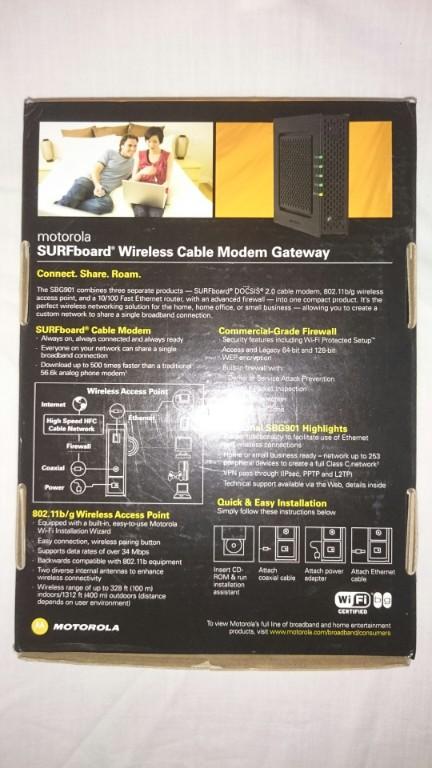 Motorola SBG901 Wireless Cable Modem en Cartago - Imagen 2