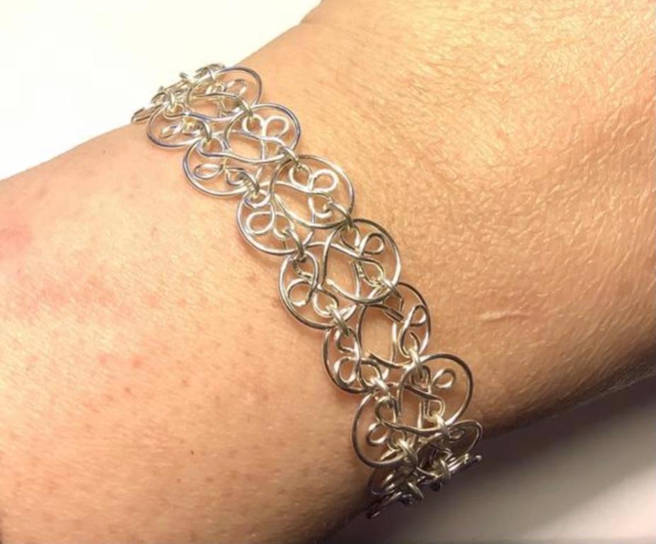 Silver Wire Work Bracelet in Waterbury - Image 3