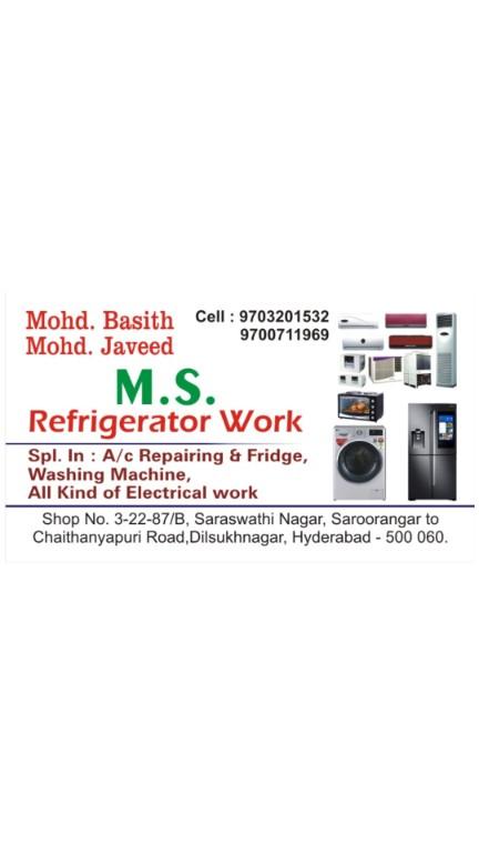 Ms aircondition work & fridge rapring in Kota - Image 1