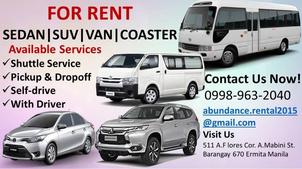 VEHICLE RENTALS in Bacoor - Image 1