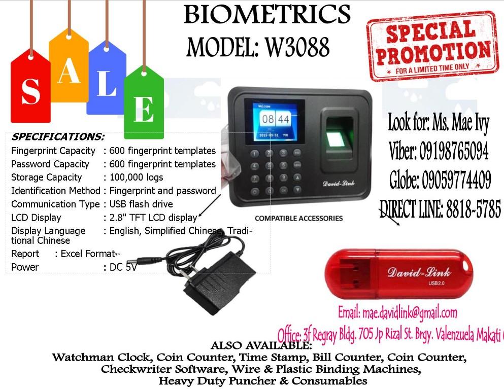 Fingerprint scanner Model W3088 in Bacoor - Image 1
