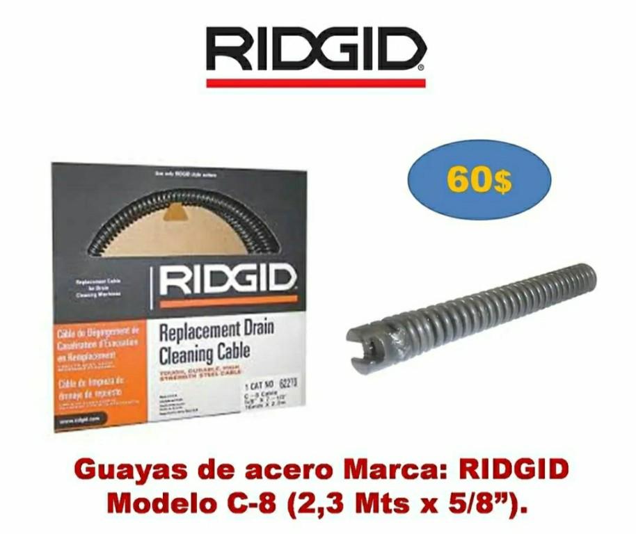 Guayas c8 RIDGID en Caraballeda - Imagen 1