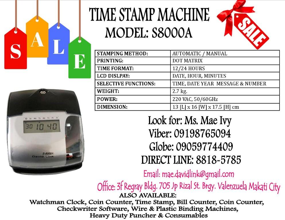 Date and Time Stamping Machine in Bacoor - Image 1