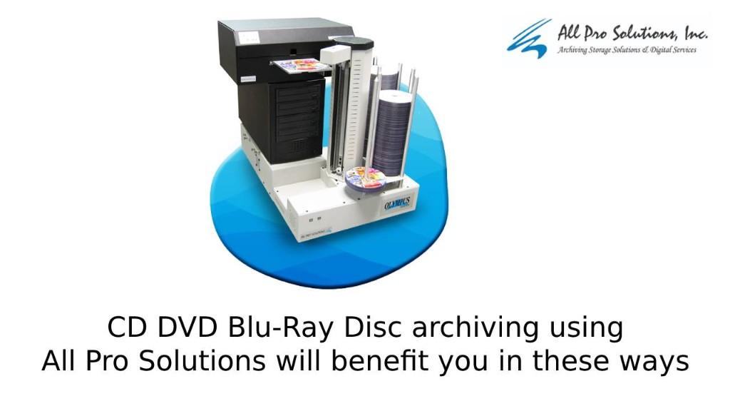 CD DVD Blu-Ray Disc archiving using All Pro Solutions in Charlotte - Image 1