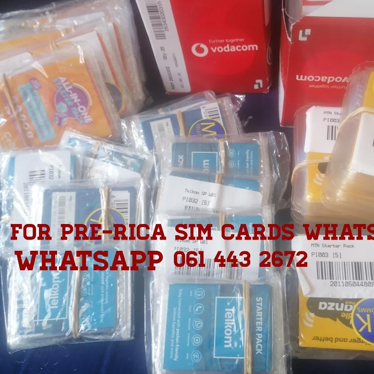 Pre-Ricaed sim cards in bulk in Port Elizabeth - Image 1
