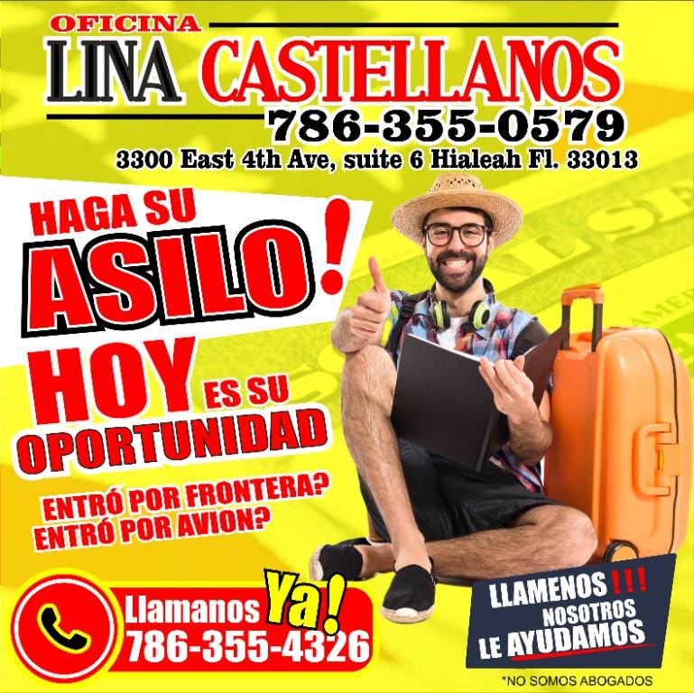 ASILO YA ! OFICINA LINA CASTELLANOS en Miami - Imagen 1