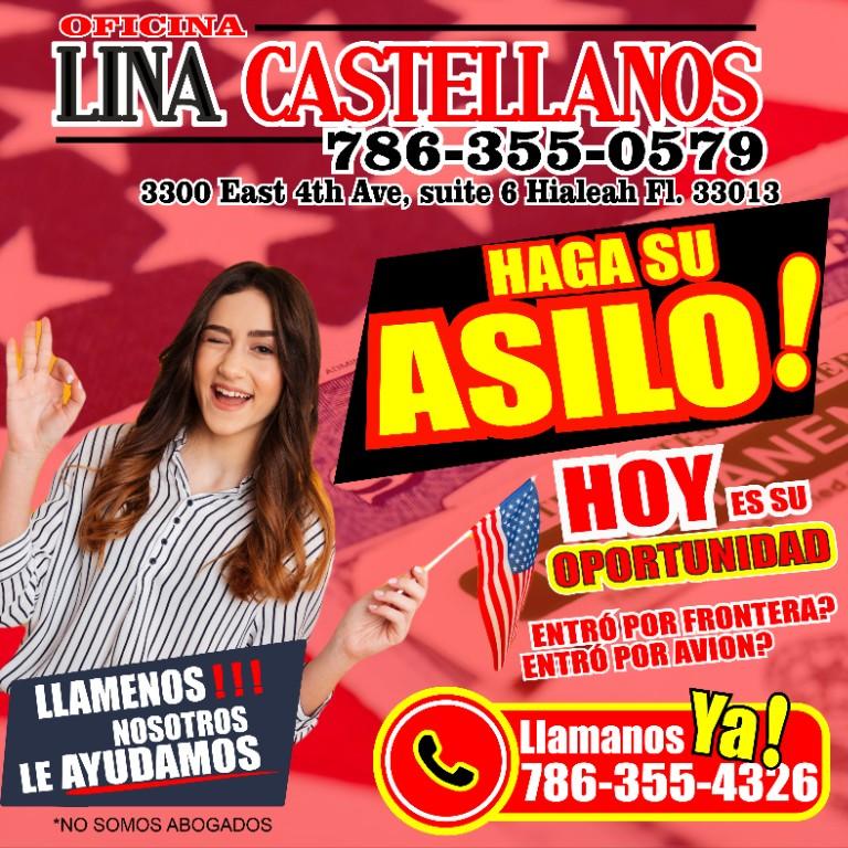 ASILO YA ! OFICINA LINA CASTELLANOS en Miami - Imagen 2