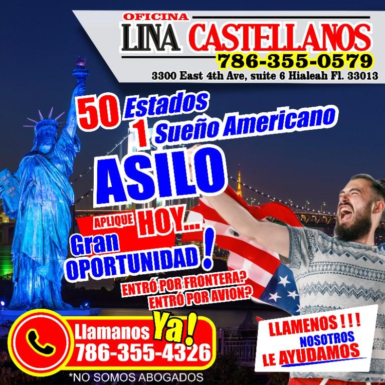ASILO YA ! OFICINA LINA CASTELLANOS en Miami - Imagen 3