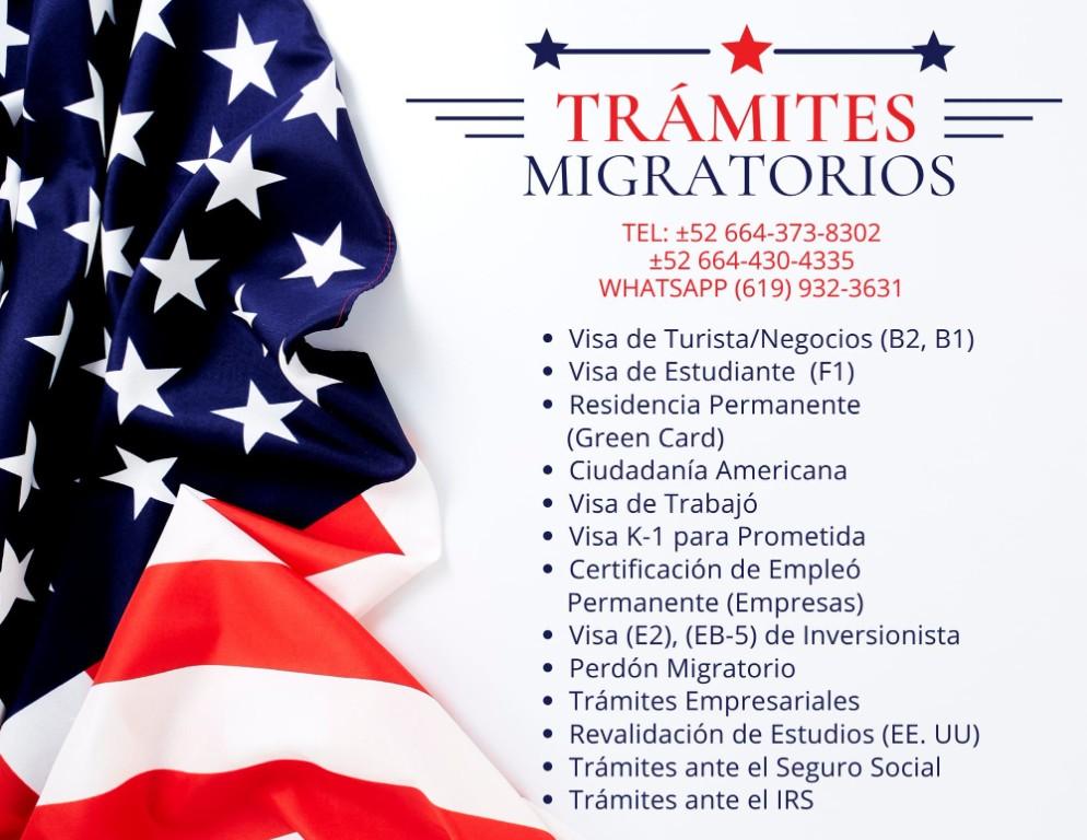 TRAMITES MIGRATORIOS en Tijuana - Imagen 1