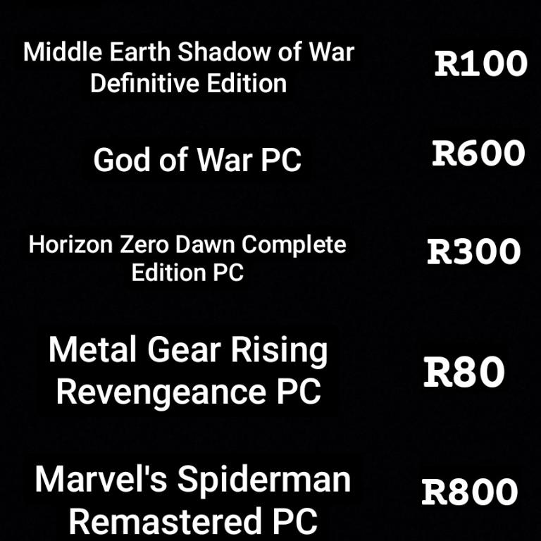 PC Game Keys for Sale in Pinetown - Image 2