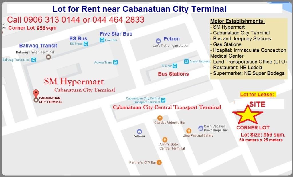 Lot for Rent Wide Frontage in Palayan City - Image 1