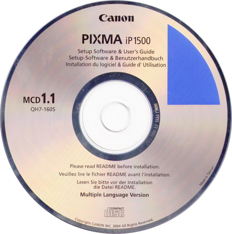 CANON ip1500 Setup-Software & Benutzerhandbuch / Driver CD-R in Neuwied - Bild 1