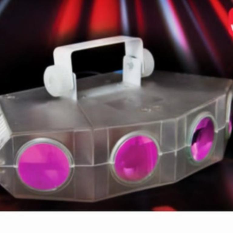 NANO MOON LED ABANICO 132 LEDS (04 OJOS) R/G/B+A CON CONTROL REM en Santa María Aztahuacán - Imagen 1