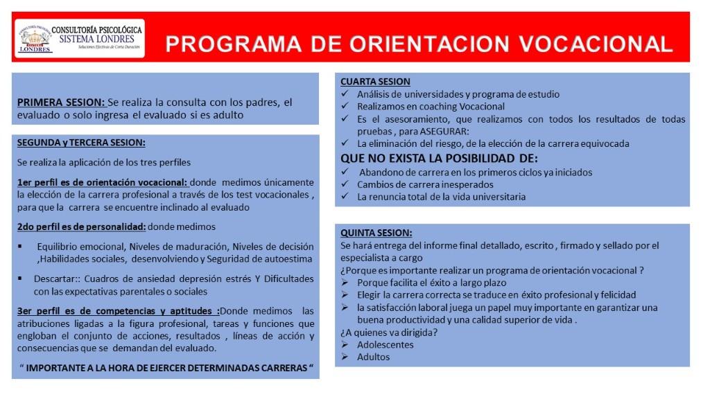ORIENTACION VOCACIONAL en Lima - Imagen 2