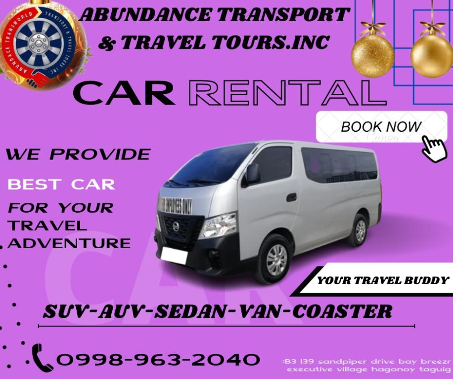 VAN FOR RENT AT VERY AFFORDABLE PRICE! in Bacoor - Image 3