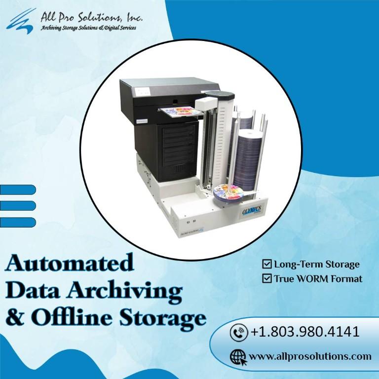 Disc Archiving System for Offline Storage and Automated Data in Charlotte - Image 1