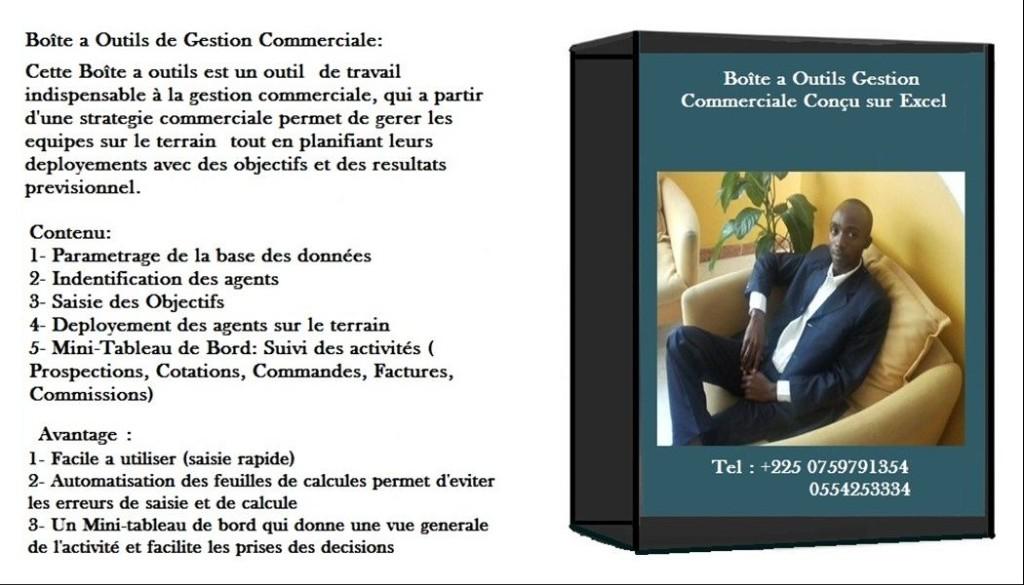 Boîte a outil de gestion Marketing/Commerciale à Abidjan - Photo 1