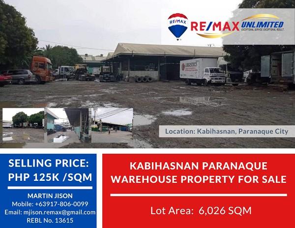 KABIHASNAN WAREHOUSE PROPERTY FOR SALE in Las Piñas - Image 1