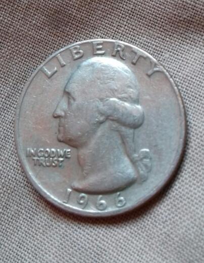 1966 SILVER LIBERTY GEORGE WASHINGTON MONEDAS en Ciudad de Guatemala - Imagen 3