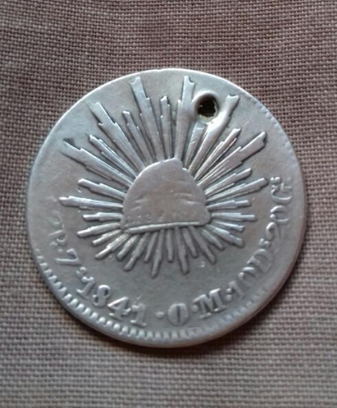 1841 RESPLANDOR PLATA MÉXICO moneda en Ciudad de Guatemala - Imagen 2