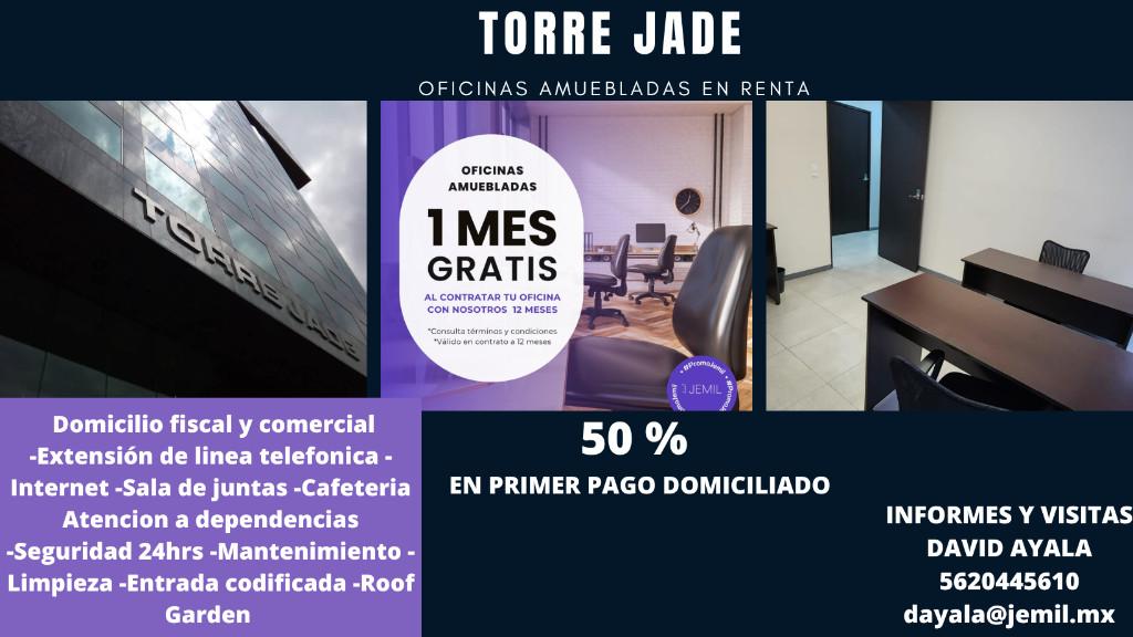 TORRE JADE OFICINAS AMUEBLADAS en Casas Alemán - Imagen 1