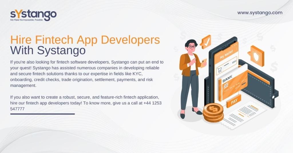 Hire Fintech App Developers With Systango in Hammersmith - Image 1