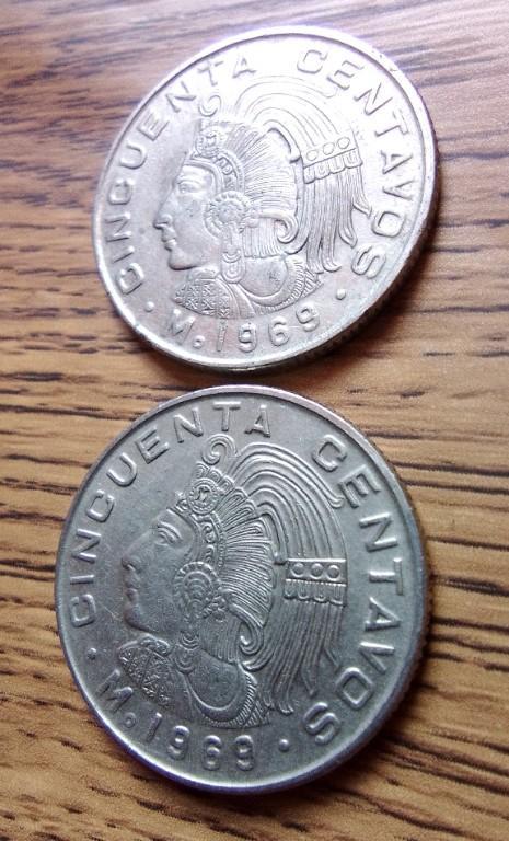 CUAUHTEMOC 1969 MEXICO MO MONEDAS en Ciudad de Guatemala - Imagen 4