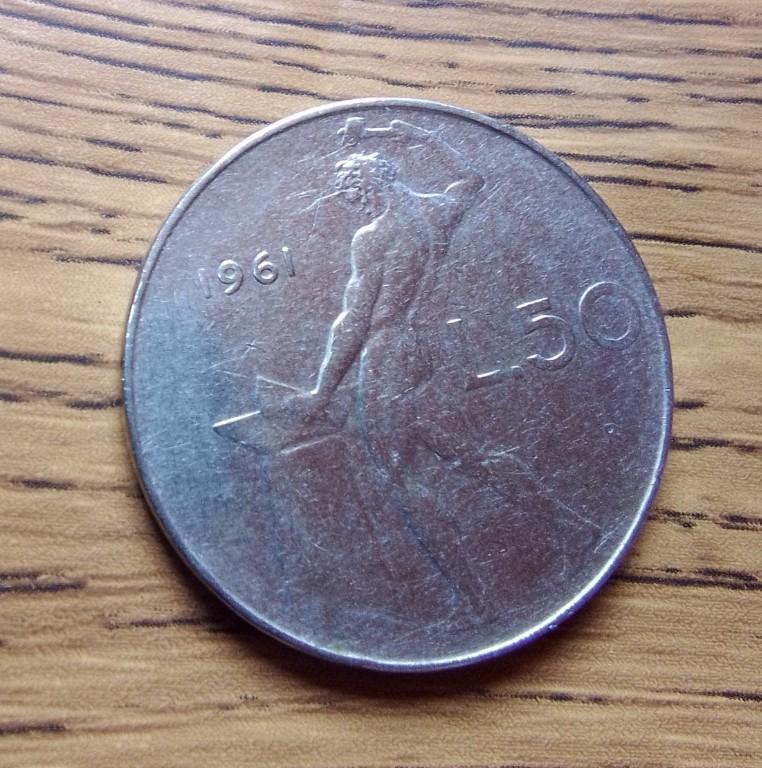 1961 R REPVBBLICA ITALIANA moneda antigua en Ciudad de Guatemala - Imagen 2