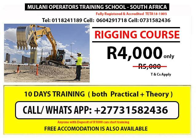 Basic Rigging,Co2 welding 4 weeks Training Free Accommodation in Bedfordview - Image 4