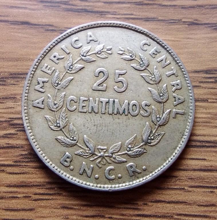 AMERICA CENTRAL 25 CENTIMOS COSTA RICA MONEDA en Ciudad de Guatemala - Imagen 2
