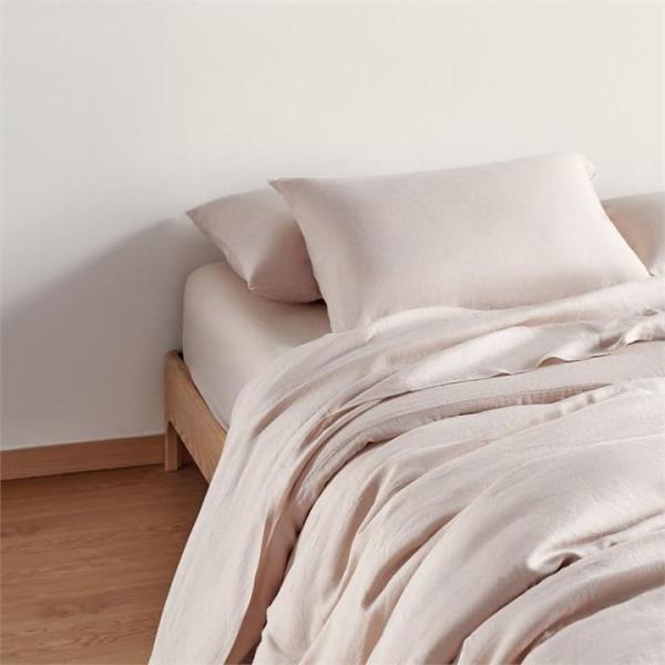 Bamboo Flax Linen Bedding - Sheet set / Double / Sand / … in Greymouth - Image 1