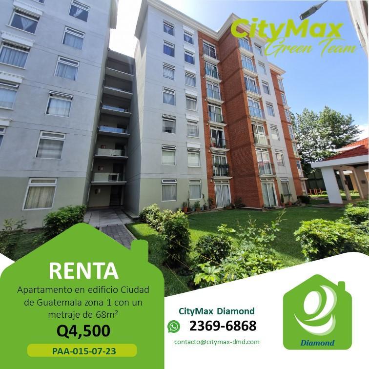 Apartamento en renta en edificio zona 1 en Ciudad de Guatemala - Imagen 1
