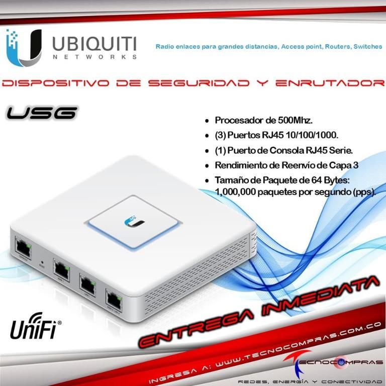 Entrega Inmediata Router Ubiquiti Usg Unifi Security en Bogotá - Imagen 1