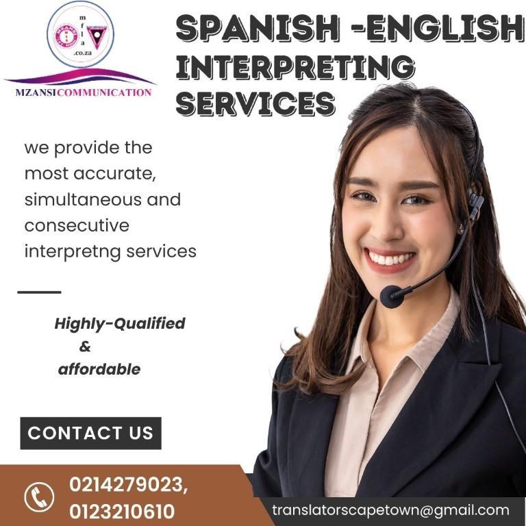 SPANISH TO ENGLISH INTERPRETING SERVICES in Cape Town - Image 1