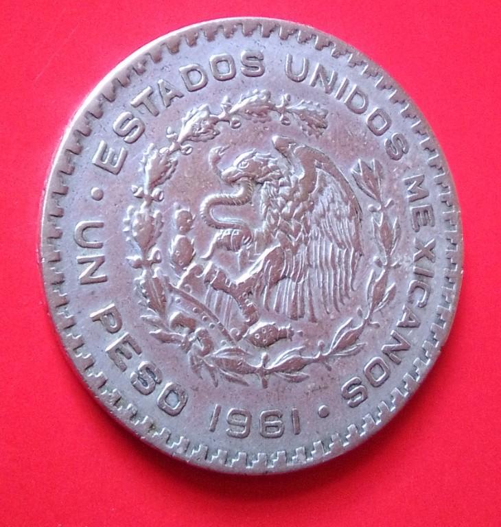 1961 MO SILVER PLATA ESTADOS UNIDOS MEXICANOS MONEDA en Guatemala - Imagen 1