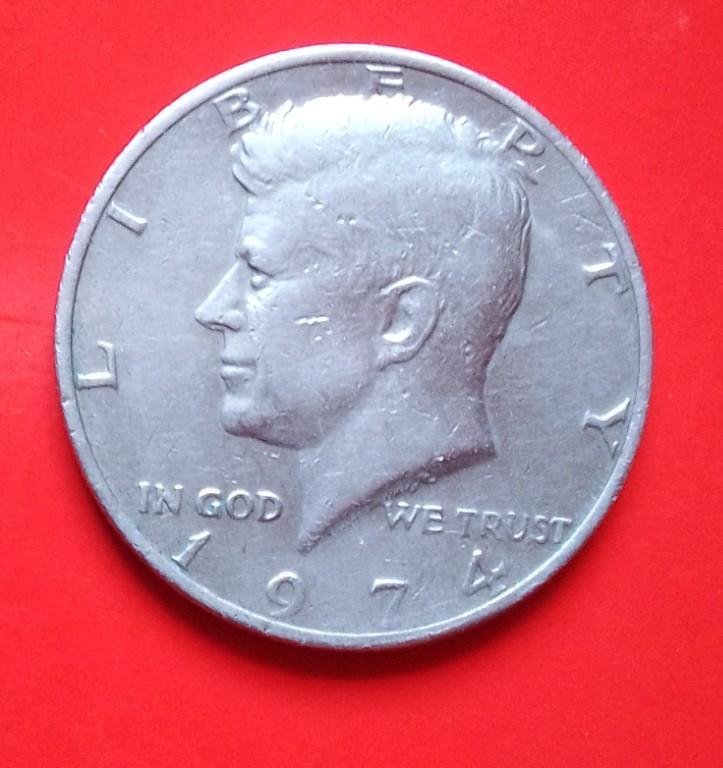 Moneda 1974 LIBERTY HALF DOLLAR USA en Guatemala - Imagen 1