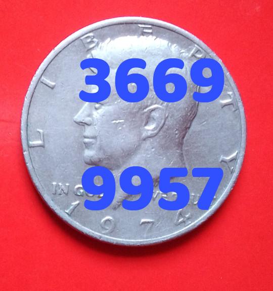 Moneda 1974 LIBERTY HALF DOLLAR USA en Guatemala - Imagen 2