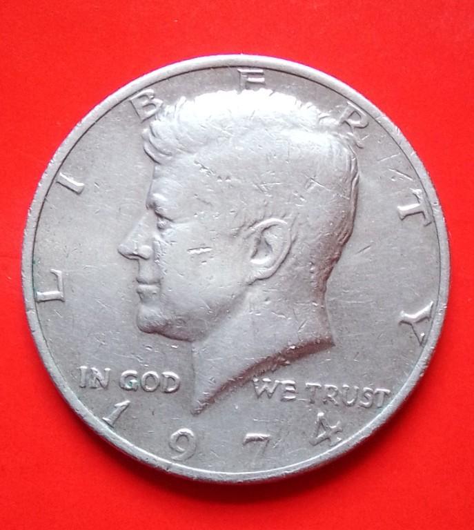 Moneda 1974 LIBERTY HALF DOLLAR USA en Guatemala - Imagen 4