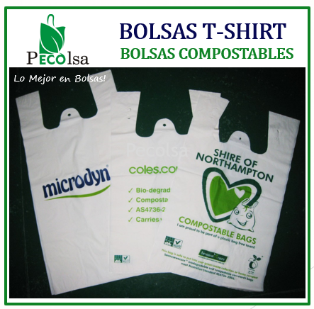 BOLSAS T-SHIRT COMPOSTABLES en Lima - Imagen 3