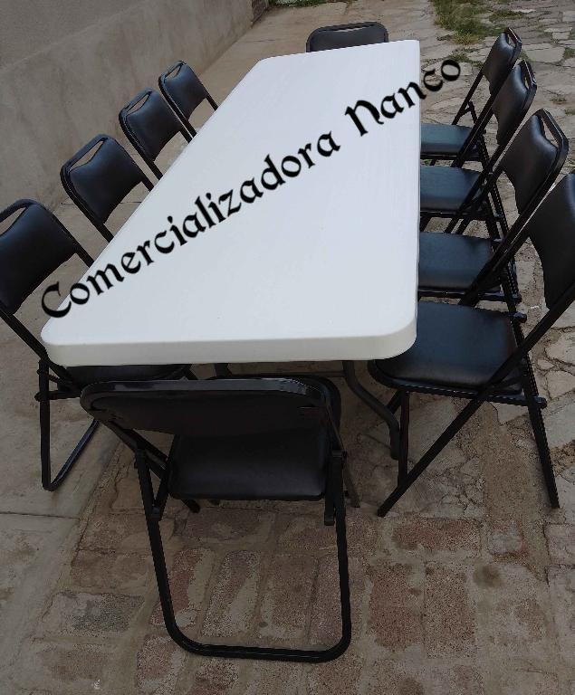 Mesa plegable rectangular de plástico inflado en Iztapalapa - Imagen 2