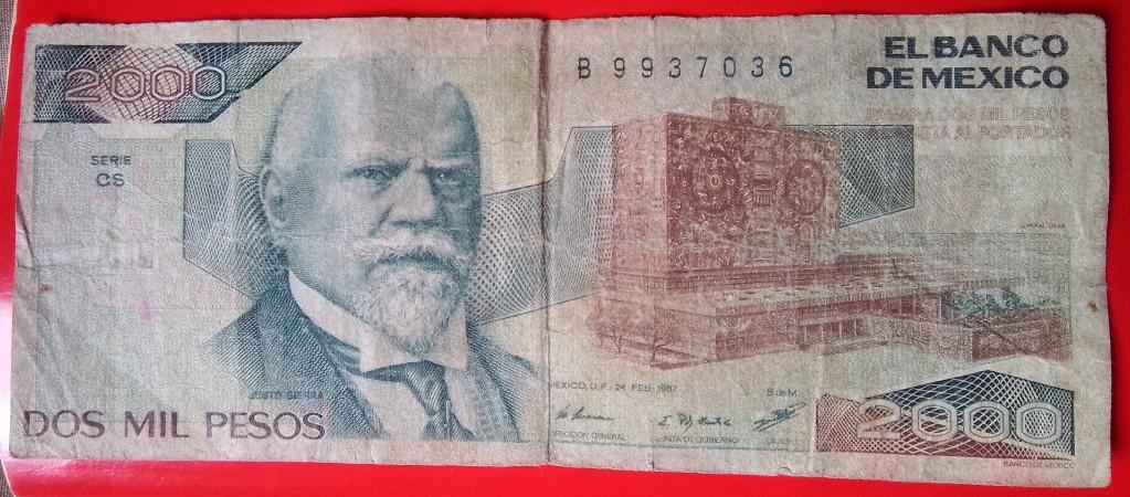 DOS MIL PESOS MEXICO BILLETE en Mixco - Imagen 1
