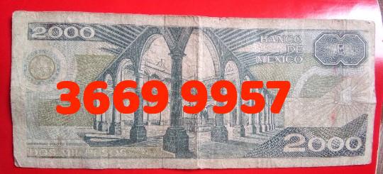 DOS MIL PESOS MEXICO BILLETE en Mixco - Imagen 2