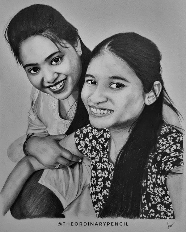 Personalized Pencil Portraits in Udaipur - Image 3