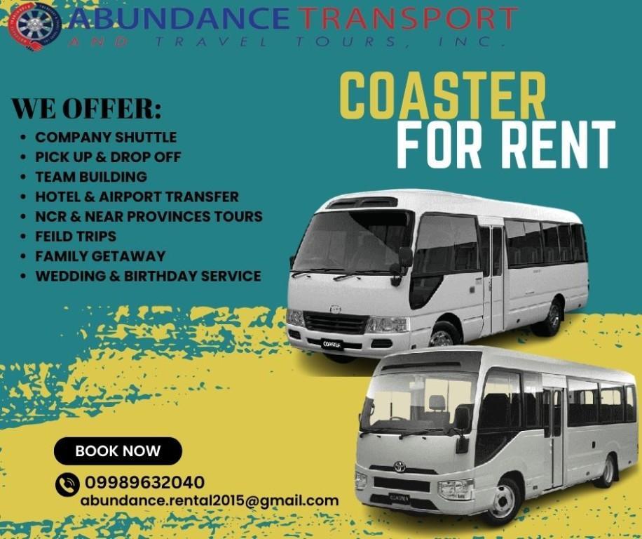 COASTER FOR RENT AT LOWEST PRICE! 09989632040 in Upper Bicutan - Image 4