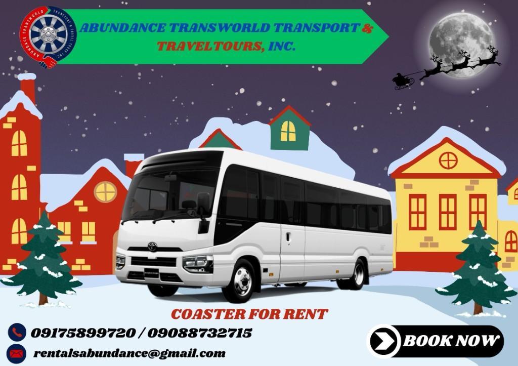 COASTER FOR RENT - Call or Message 09175899720 / 09088732715 in Navotas - Image 1