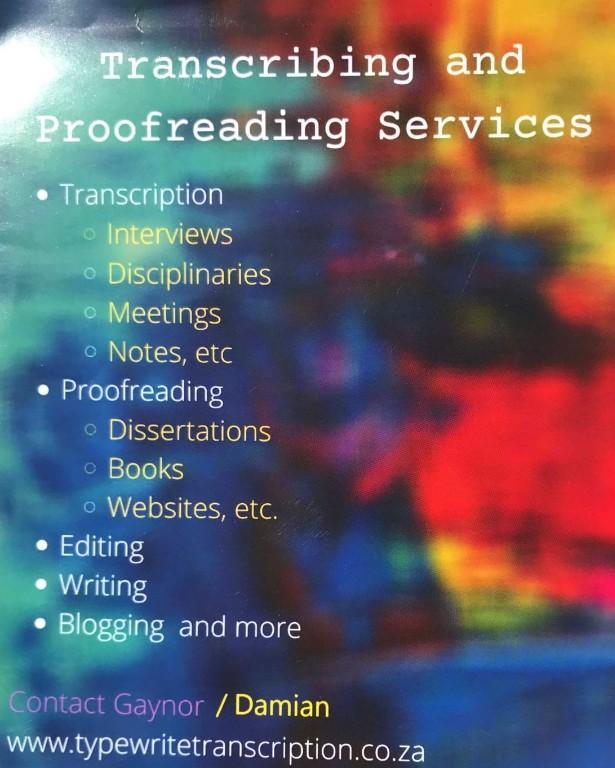 Typewrite Transcription, Copy-Editing and Secretarial Services in Randburg - Image 3