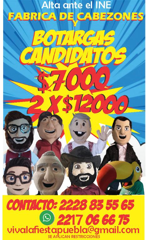 BOTARGAS DE CANDIDATOS en Puebla - Imagen 1