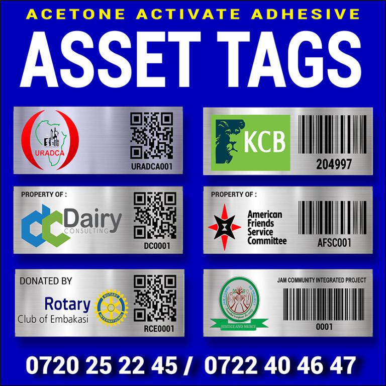 Anodised Aluminium Asset tags in Kenya - Image 1