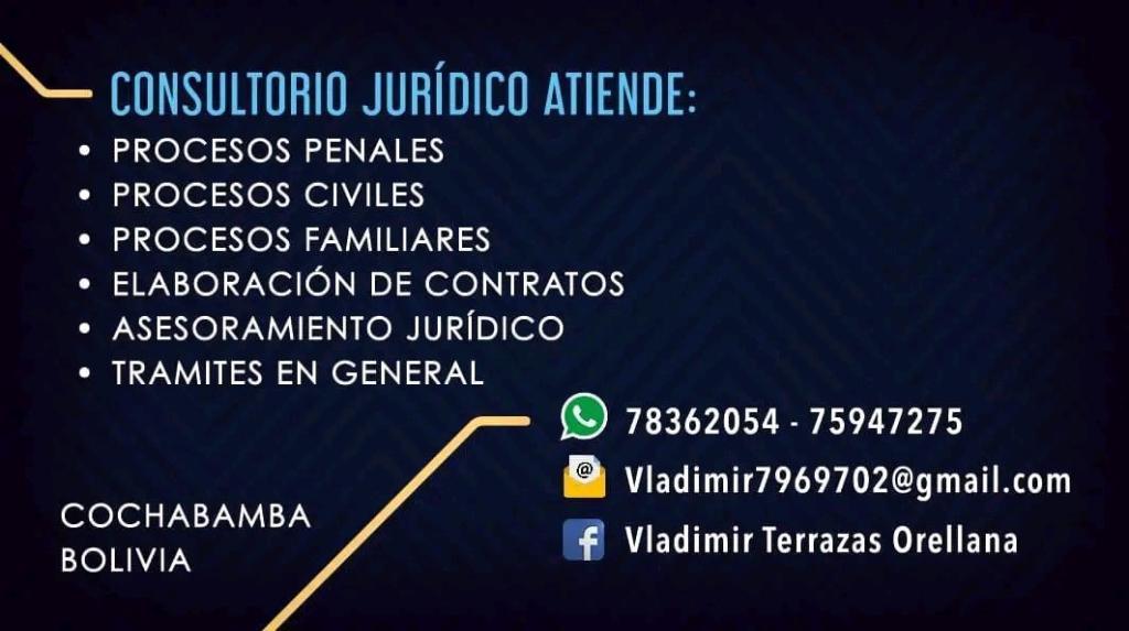 CONSULTORIO JURIDICO TERRAZAS, MATERIA FAMILIAR, CIVIL en Vinto - Imagen 2