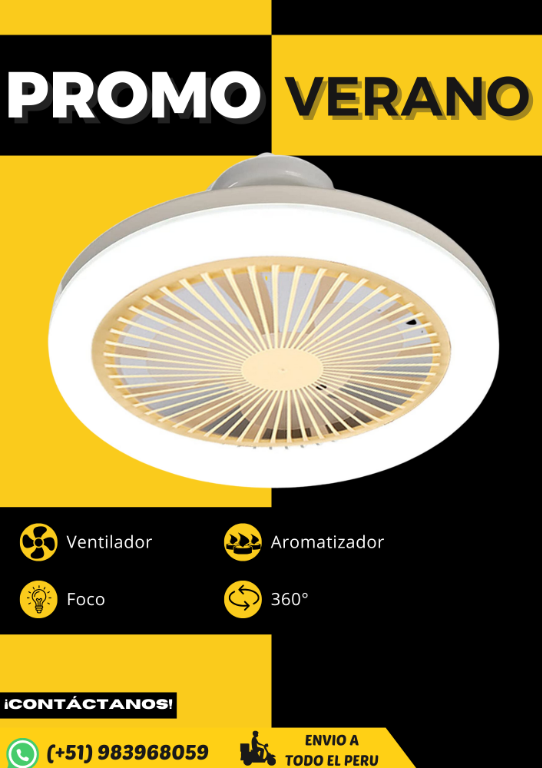 FOCO VENTILADOR || LED || AHORRADOR || PROD'M en Lima - Imagen 1